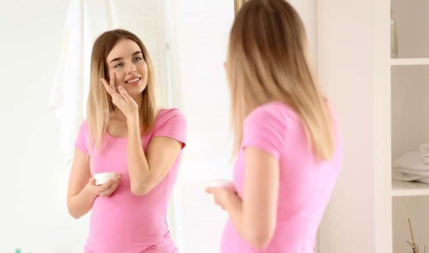 Cách loại bỏ da nhờn khi mang thai an toàn
